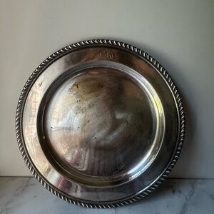 Elegant Silver Plated round tray vintage